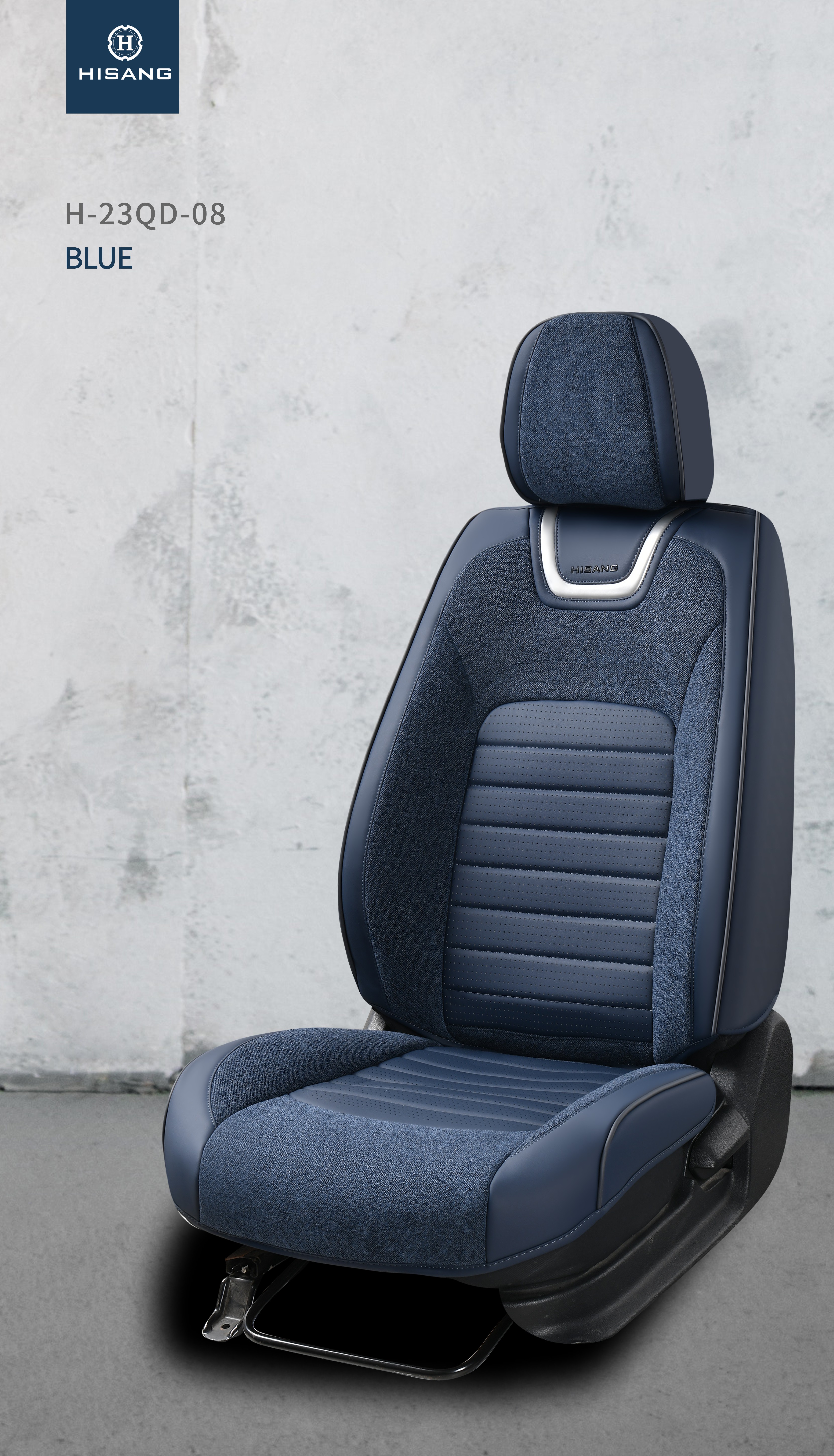 H-23QD-08 NeckLace series Middle Puching PU Universal 5D full cover Customizable Car Seat Cushion