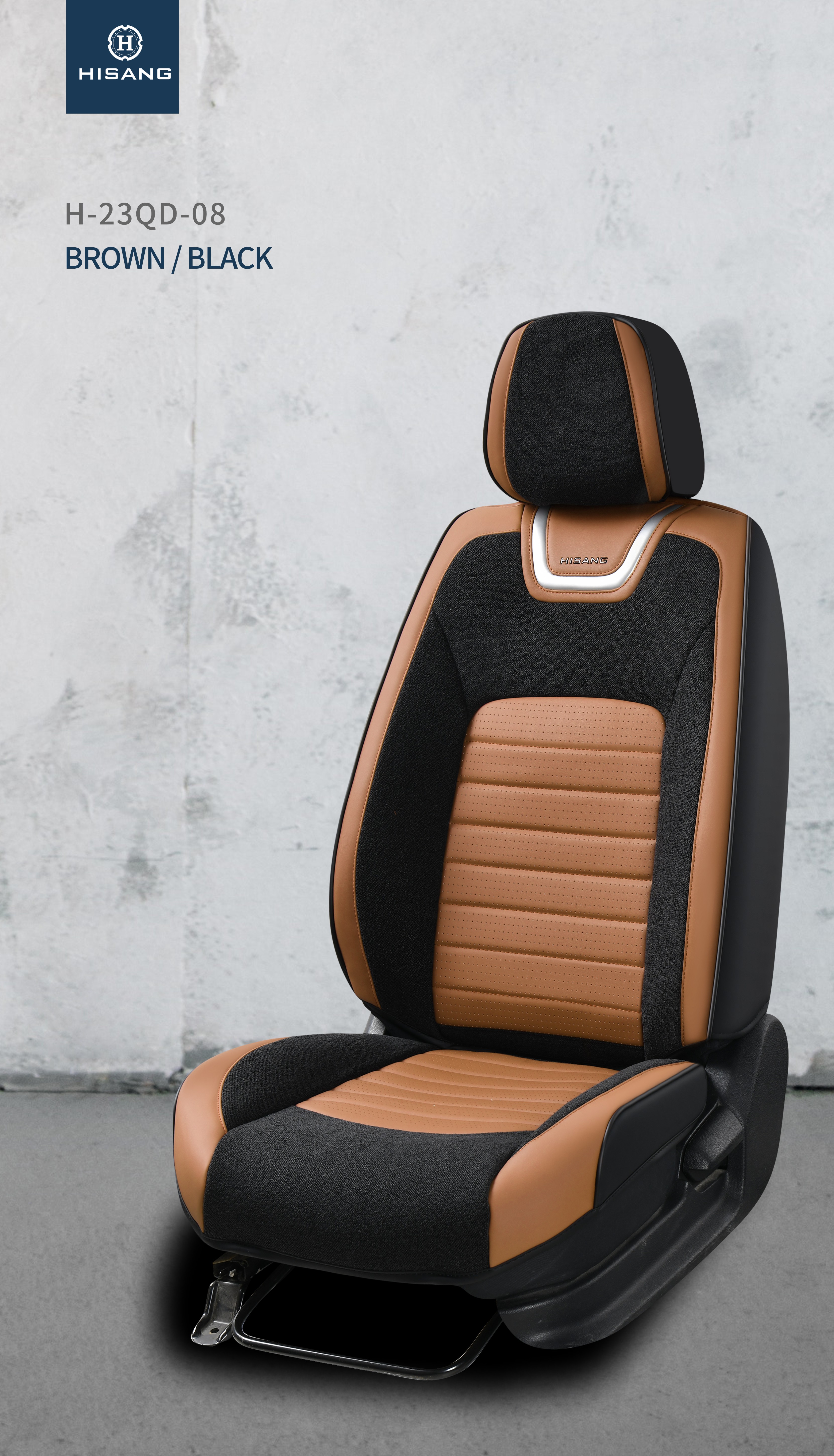 H-23QD-08 NeckLace series Middle Puching PU Universal 5D full cover Customizable Car Seat Cushion