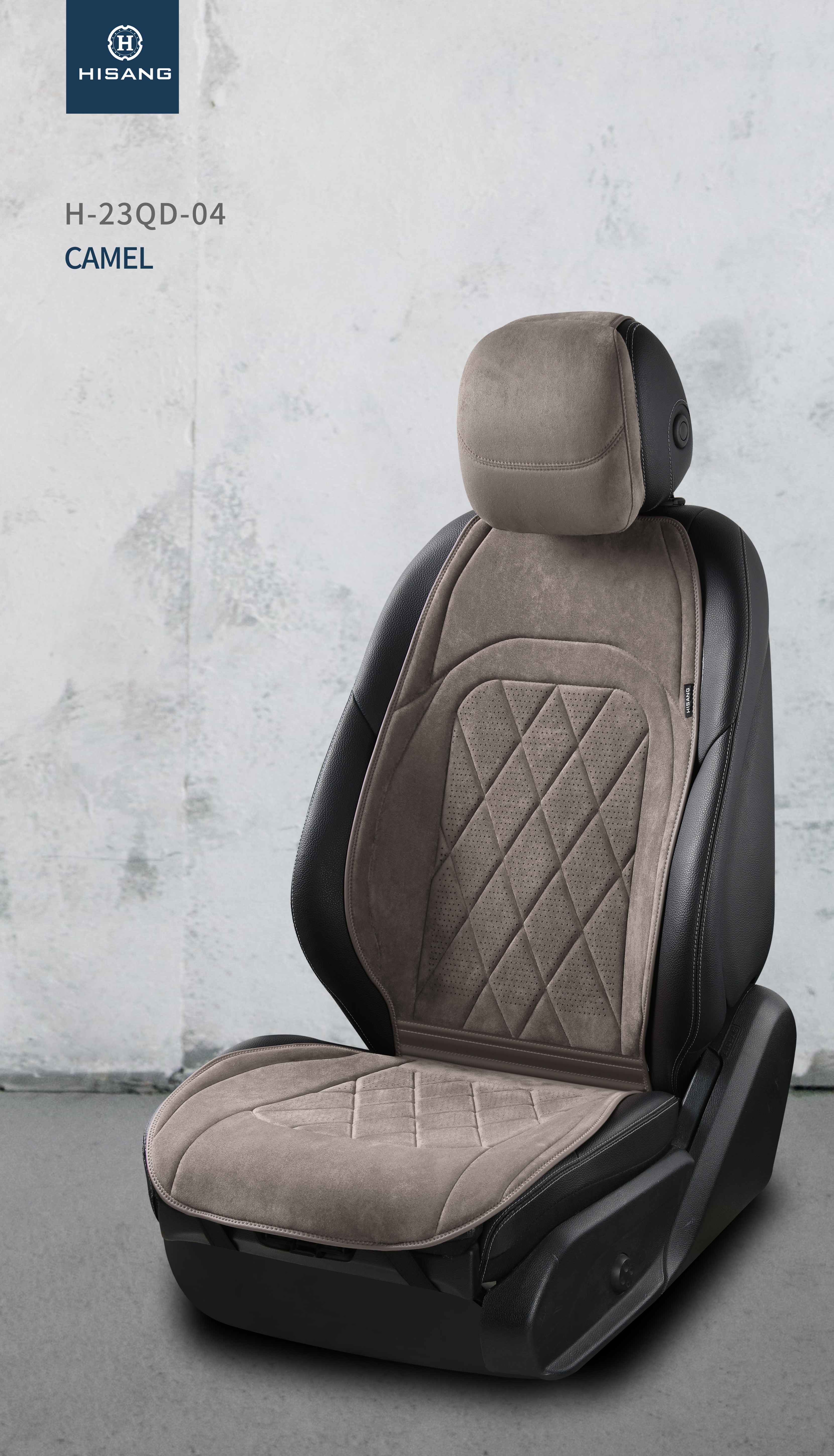 H-23QD-04 Soft diamond series Universal 2D Flat simple design Customizable Car Seat Cushion