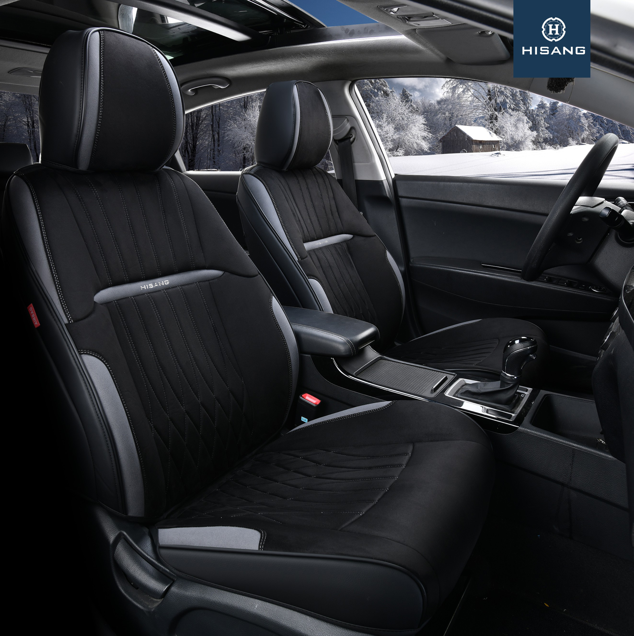 H-23CX-11 Luxury series top quality Sude mateail 5D full cover Customizable Car Seat Cushion