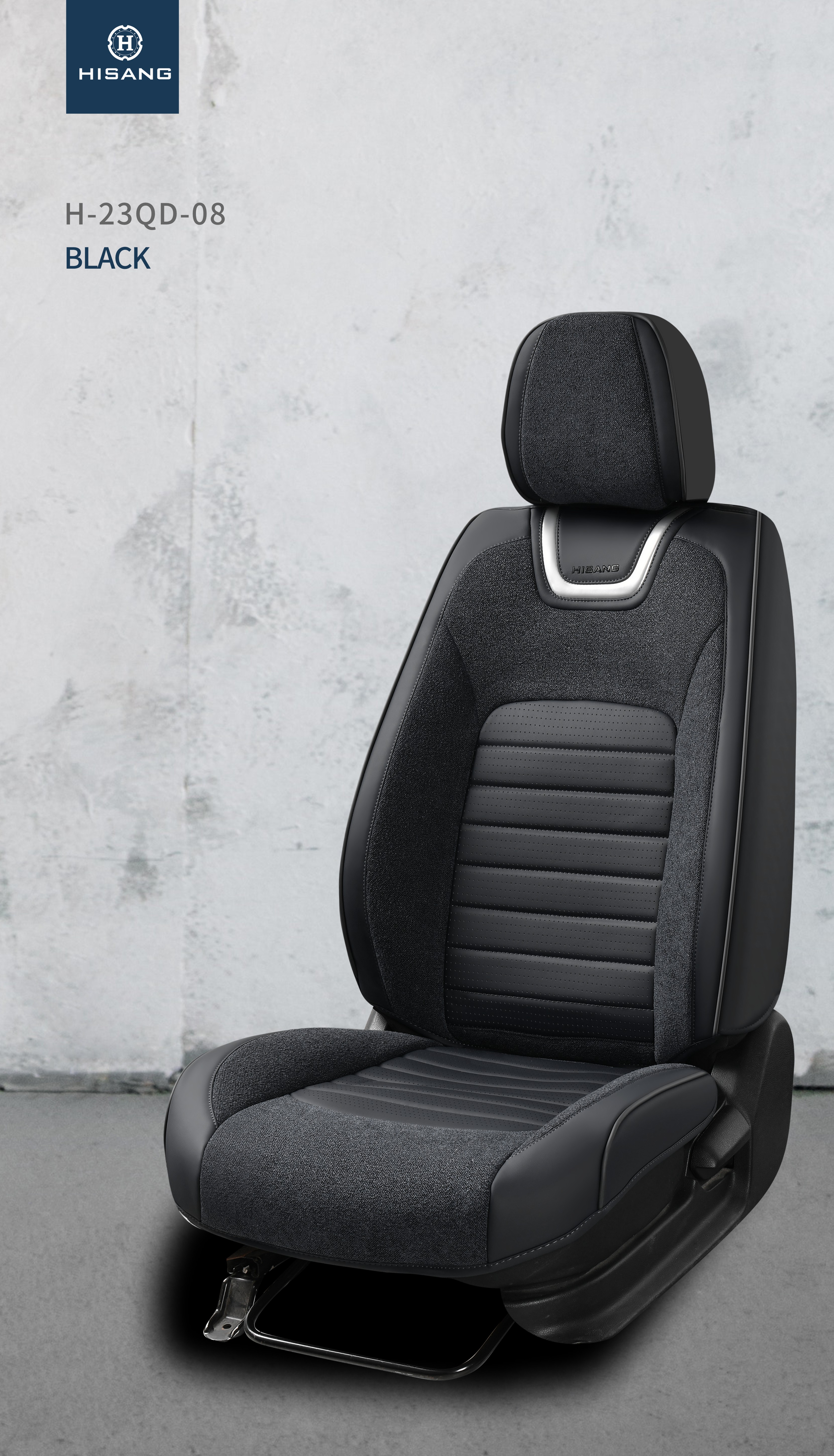 H-23QD-08 NeckLace series Middle Puching PU Universal 5D full cover Customizable Car Seat Cushion