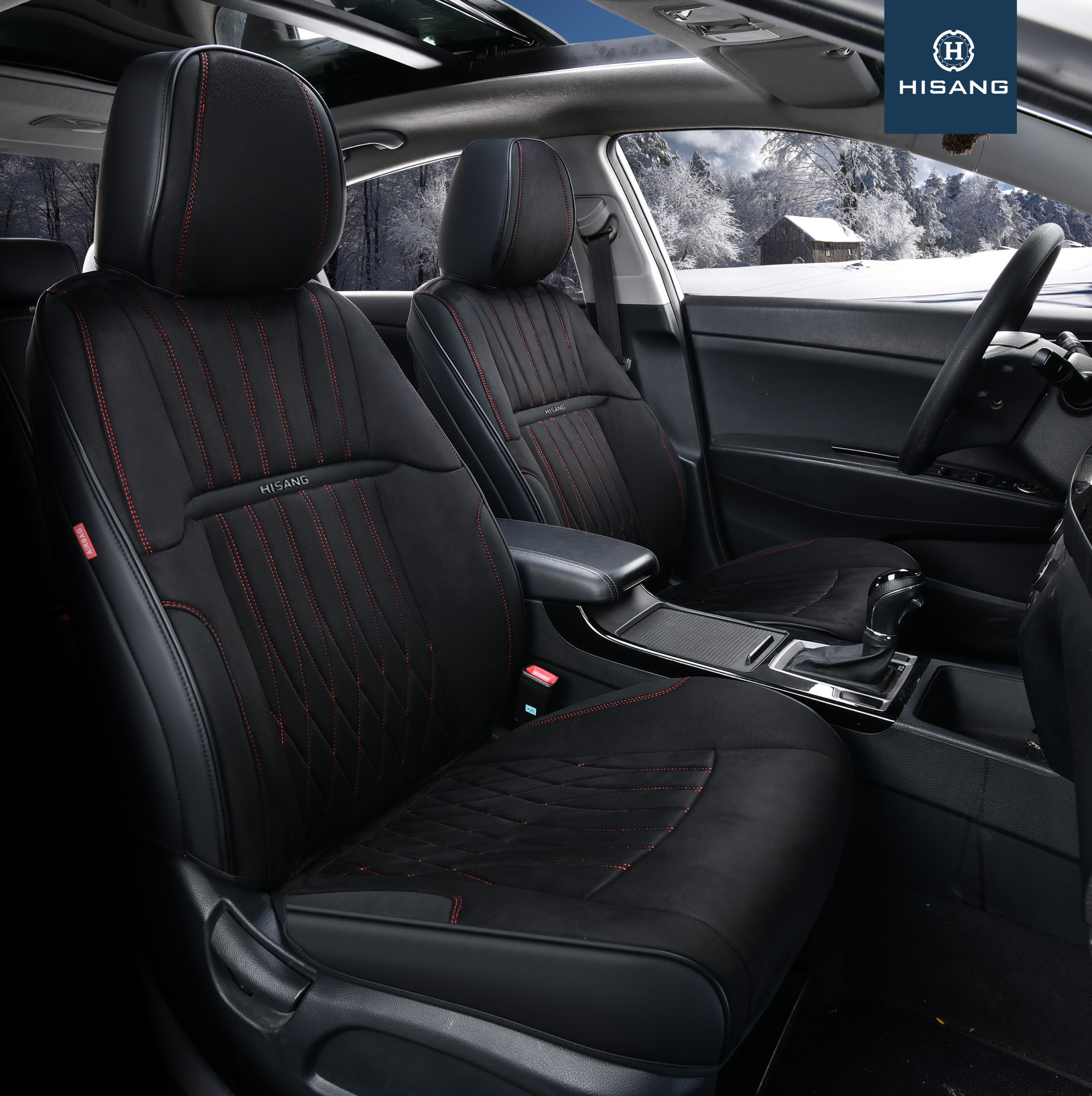 H-23CX-11 Luxury series top quality Sude mateail 5D full cover Customizable Car Seat Cushion