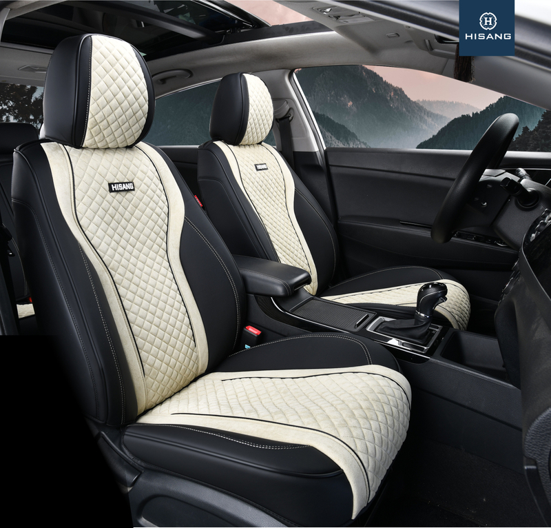 H-22QD-06 Middle Suede mateail 5D full cover Customizable Car Seat Cushion