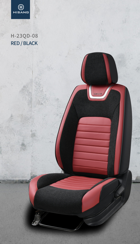 H-23QD-08 NeckLace series Middle Puching PU Universal 5D full cover Customizable Car Seat Cushion